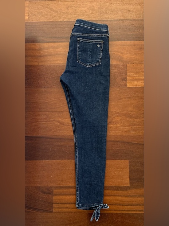 Rag & Bone Stevie Capri Tie Ankle Jeans in Paz. Denim Dark Wash Size 30 NWOT - Picture 4 of 7